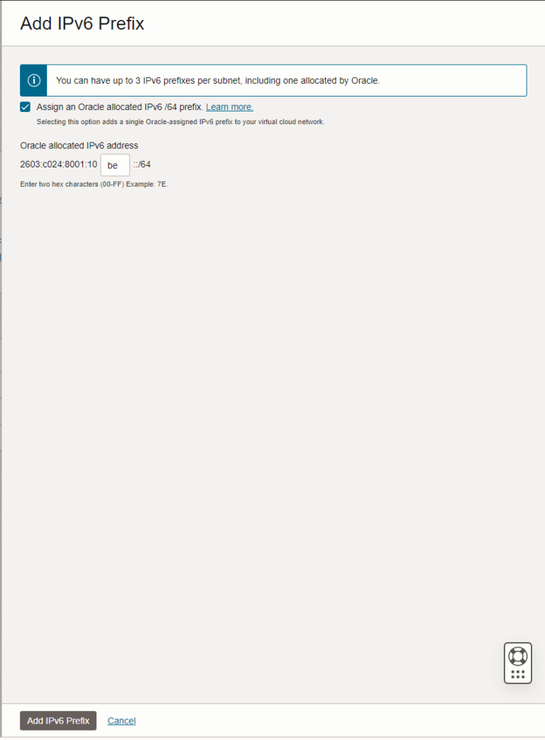 Prefix Button Setup IPv6 on Ubuntu 22.04 on Oracle Cloud - aih.app